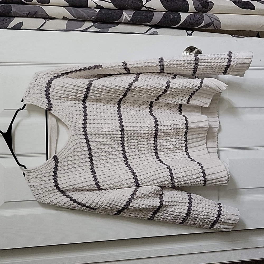 Moral Fiber Super Plush Chenille Striped Sweater